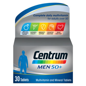 Asda Centrum men 50+ multivitamin tablets offer