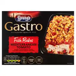 Asda Young's gastro 2 fish bakes mediterranean tomato offer