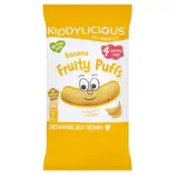 Asda Kiddylicious banana fruity puffs 7+ months offer