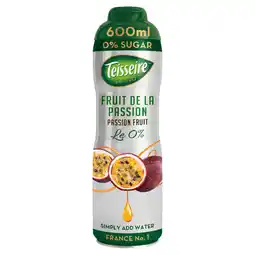 Asda Teisseire le 0% passion fruit sugar free cordial offer