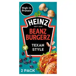 Asda Heinz frozen beans burgers texan style 2 pack offer