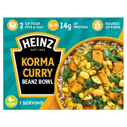 Asda Heinz korma curry frozen bowl ready meal offer