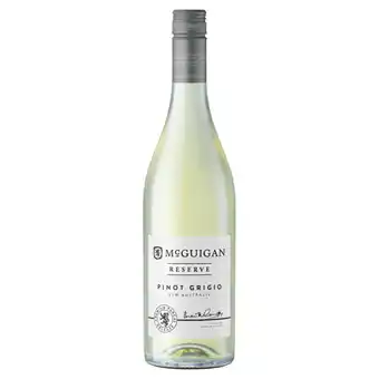 Asda Mcguigan reserve pinot grigio offer