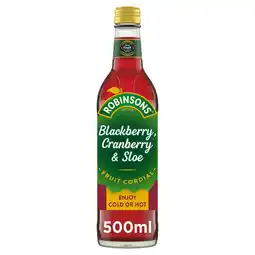Asda Robinsons blackberry, cranberry & sloe fruit cordial offer