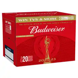 Asda Budweiser limited edition beer bottles offer