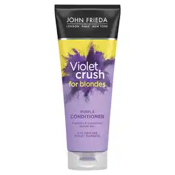 Asda John frieda violet crush purple conditioner 250ml for brassy, blonde hair offer