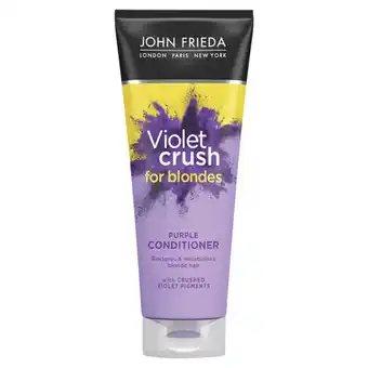 Asda John frieda violet crush purple conditioner 250ml for brassy, blonde hair offer
