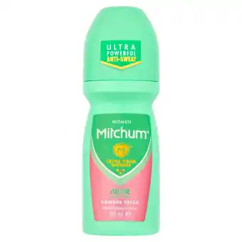 Asda Mitchum advanced women 48hr protection powder fresh anti-perspirant & deodorant offer