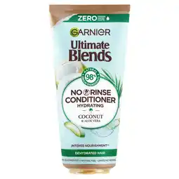 Asda Garnier ultimate blends coconut and aloe hydrating no rinse conditioner for normal hair offer
