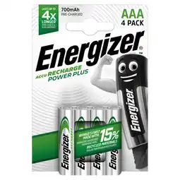 Asda Energizer power plus rechargeable alkaline aaa batteries offer