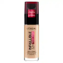 Asda L'oreal paris infallible 24hr freshwear liquid foundation 120 vanilla offer