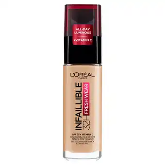 Asda L'oreal paris infallible 24hr freshwear liquid foundation 120 vanilla offer