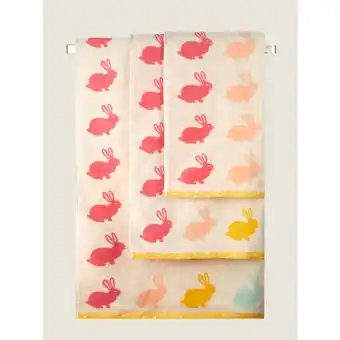 Asda George home rainbow bunny bath towel offer