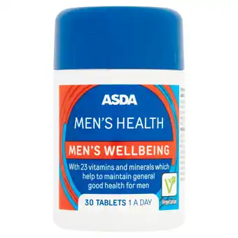 Asda Asda men's health wellbeing tablets offer