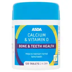 Asda Asda bone & teeth health calcium & vitamin d 2 a day tablets offer