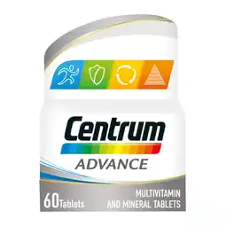 Asda Centrum advance multivitamins & minerals, 60 tablets offer