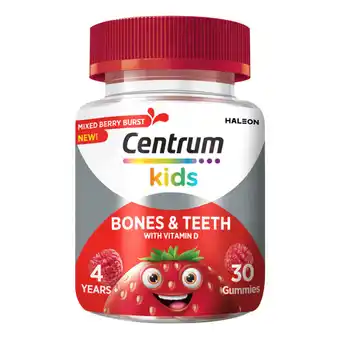 Asda Centrum multivitamins for kids bones & teeth offer