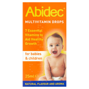 Asda Abidec multivitamin drops for babies & children suitable from birth offer