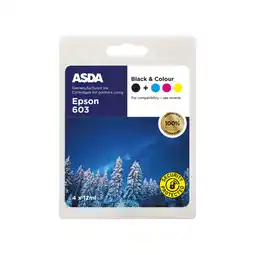 Asda Asda epson 603 black and colour ink cartridge offer