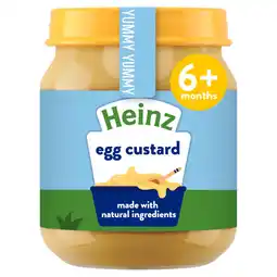 Asda Heinz egg custard baby food 6+ months offer