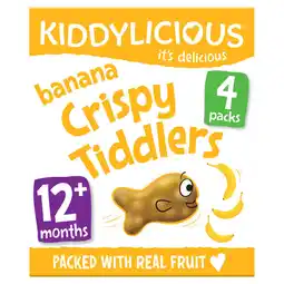 Asda Kiddylicious 4 banana crispy tiddlers offer