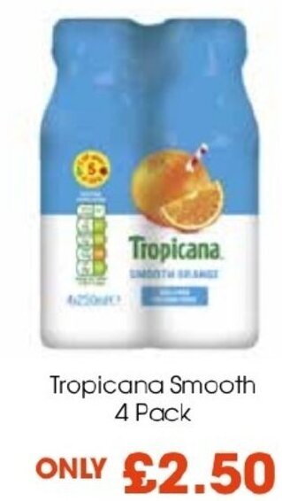 Tropicana Smooth 4 pack