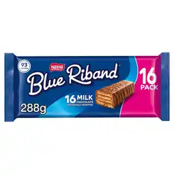 Morrisons Blue riband milk chocolate caramel wafer biscuit multipack 16 pack offer
