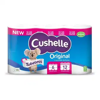 Morrisons Cushelle tubeless toilet tissue double rolls offer
