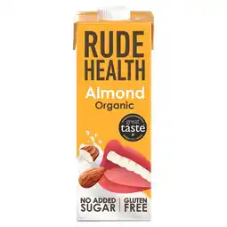 Morrisons Rude health organic almond drink offer
