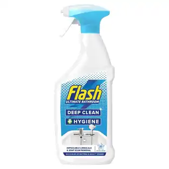 Morrisons Flash bathroom 3in1 antibacterial cleaning spray offer