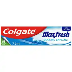 Morrisons Colgate max fresh cooling crystals flouride toothpaste offer