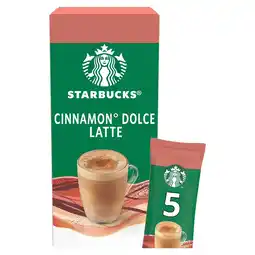 Morrisons Starbucks premium instant cinnamon dolce latte offer