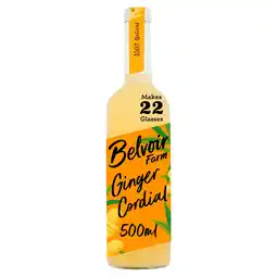 Morrisons Belvoir fruit ginger cordial offer