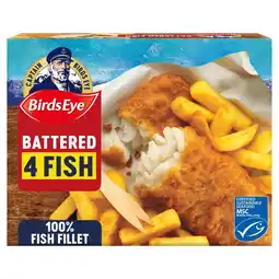 Morrisons Birds eye 4 battered fish fillets offer