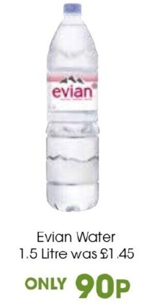Centra Evian Water 1.5 Litre offer