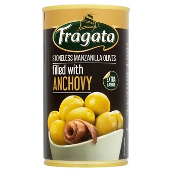 Morrisons Fragata selection olives stuffed with anchovy (350g) offer