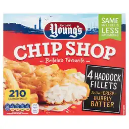 Morrisons Young's chip shop 4 haddock fillets offer