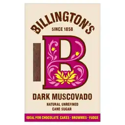 Morrisons Billington's dark muscovado natural unrefined cane sugar offer