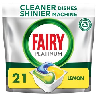 Morrisons Fairy platinum dishwasher tablets lemon offer
