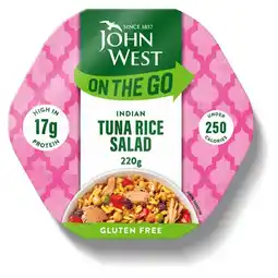 Morrisons John west light lunch mild curry tuna rice salad offer