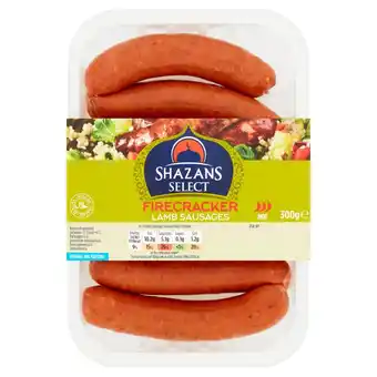 Morrisons Shazans select firecracker lamb sausages offer