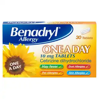 Morrisons Benadryl one a day tablets offer