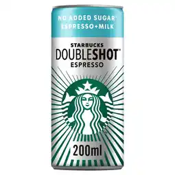 Morrisons Starbucks no added sugar double shot expresso offer