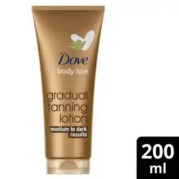 Morrisons Dove derma lotion summer rev dark offer
