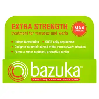 Morrisons Bazuka extra strength gel offer