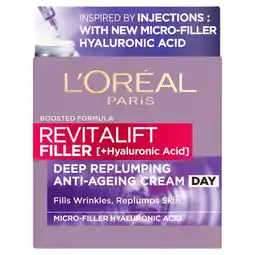 Morrisons L'oreal revitalift filler day cream 50ml offer