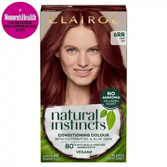 Morrisons Clairol natural instincts 6rr light red offer
