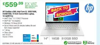 Costco Hp Pavilion X360, Intel Core I5, 16gb Ram, 512gb Ssd, 14 Inch Convertible Laptop, 14-dy0017na offer