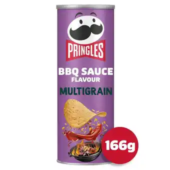 Morrisons Pringles multigrain less salt bbq sauce flavour sharing crisps snacks offer