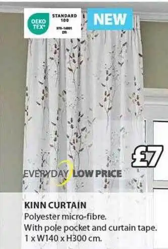 JYSK Kinn curtain offer